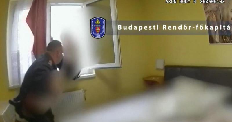 Egy lány szándékozott leugrani a negyedik emeletről a 13. kerületben, és az incidenst videóra is rögzítették.