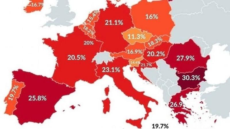 A térkép szerint Magyarország felülmúlta az Európai Unió négy legbefolyásosabb államát egy kiemelkedő mutatóban.